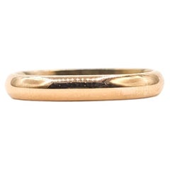 Halbrunder Bandring aus 14k Gelbgold