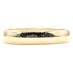 Halbrunder Goldbandring aus 14k Gelbgold