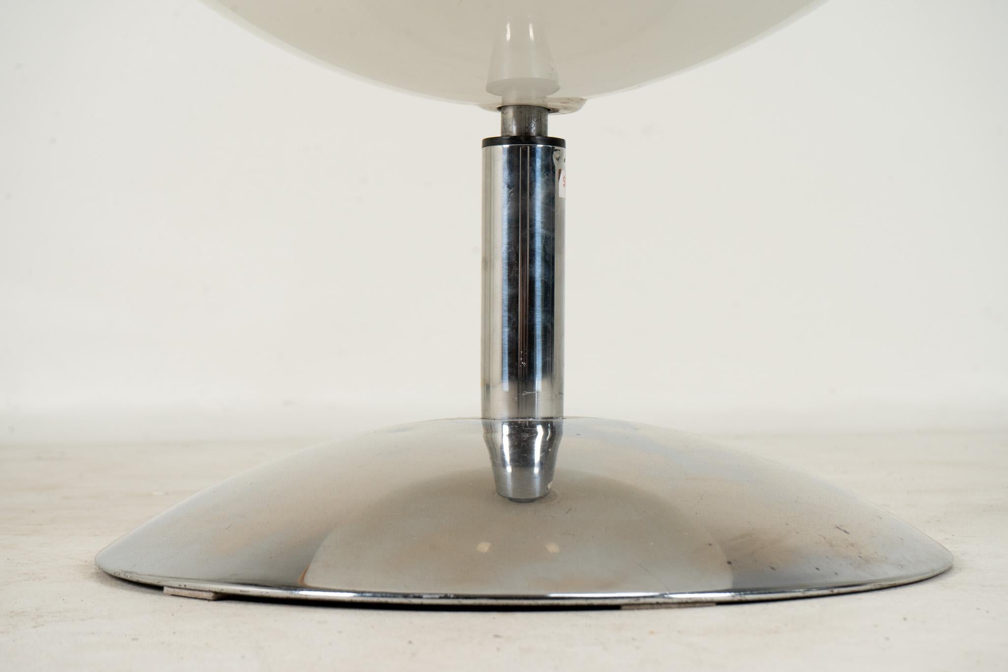 Half-Round Pod Chair with Chrome Base For Sale 1
