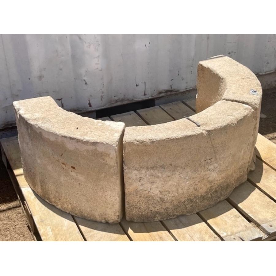 half circle concrete blocks