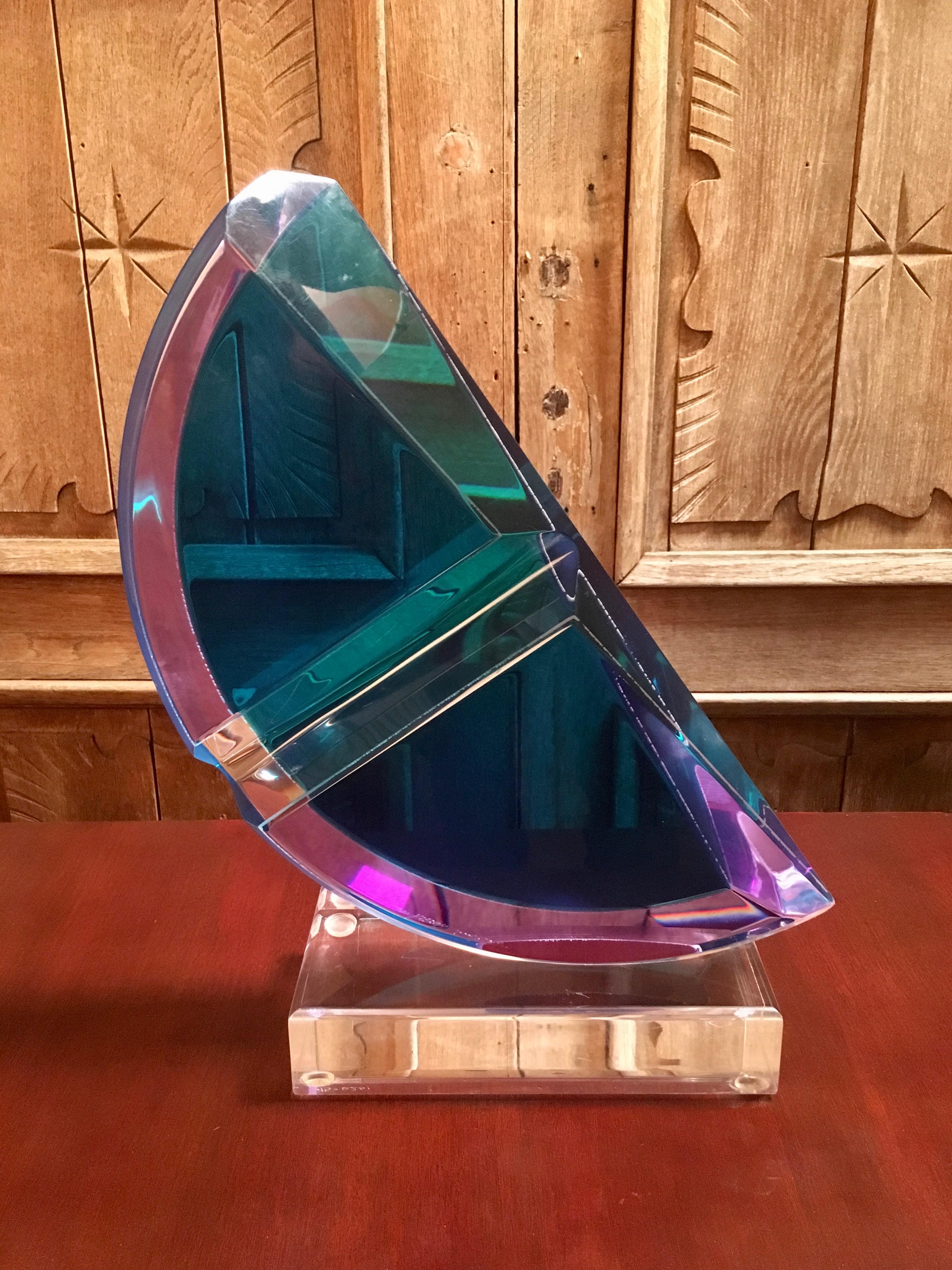 haziza lucite sculpture