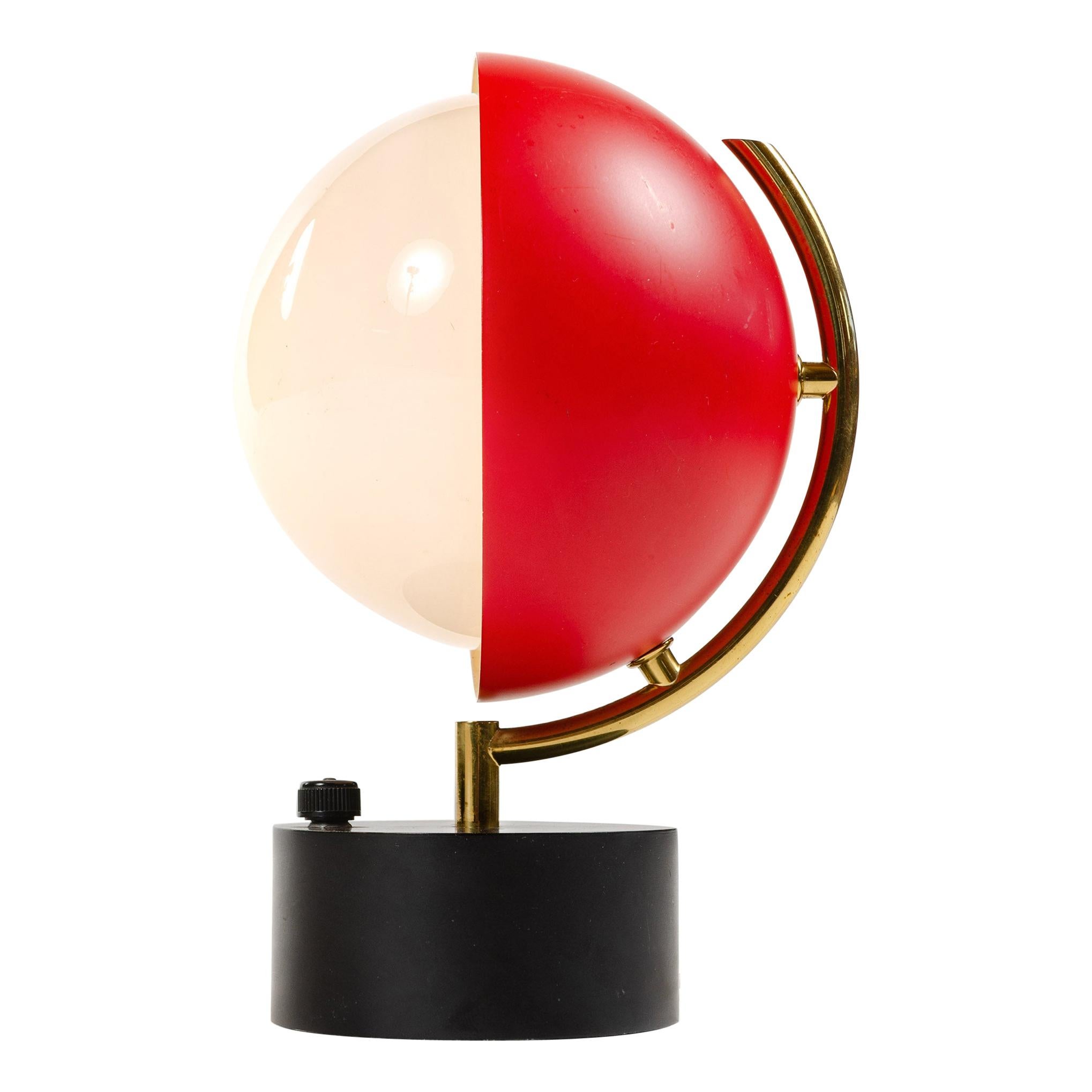 Half Sphere Table Lamp by Angelo Lelli for Arredoluce