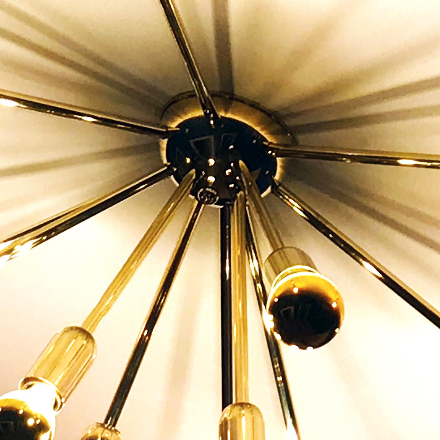 Italian Half Sputnik Ceiling Lamp For Sale