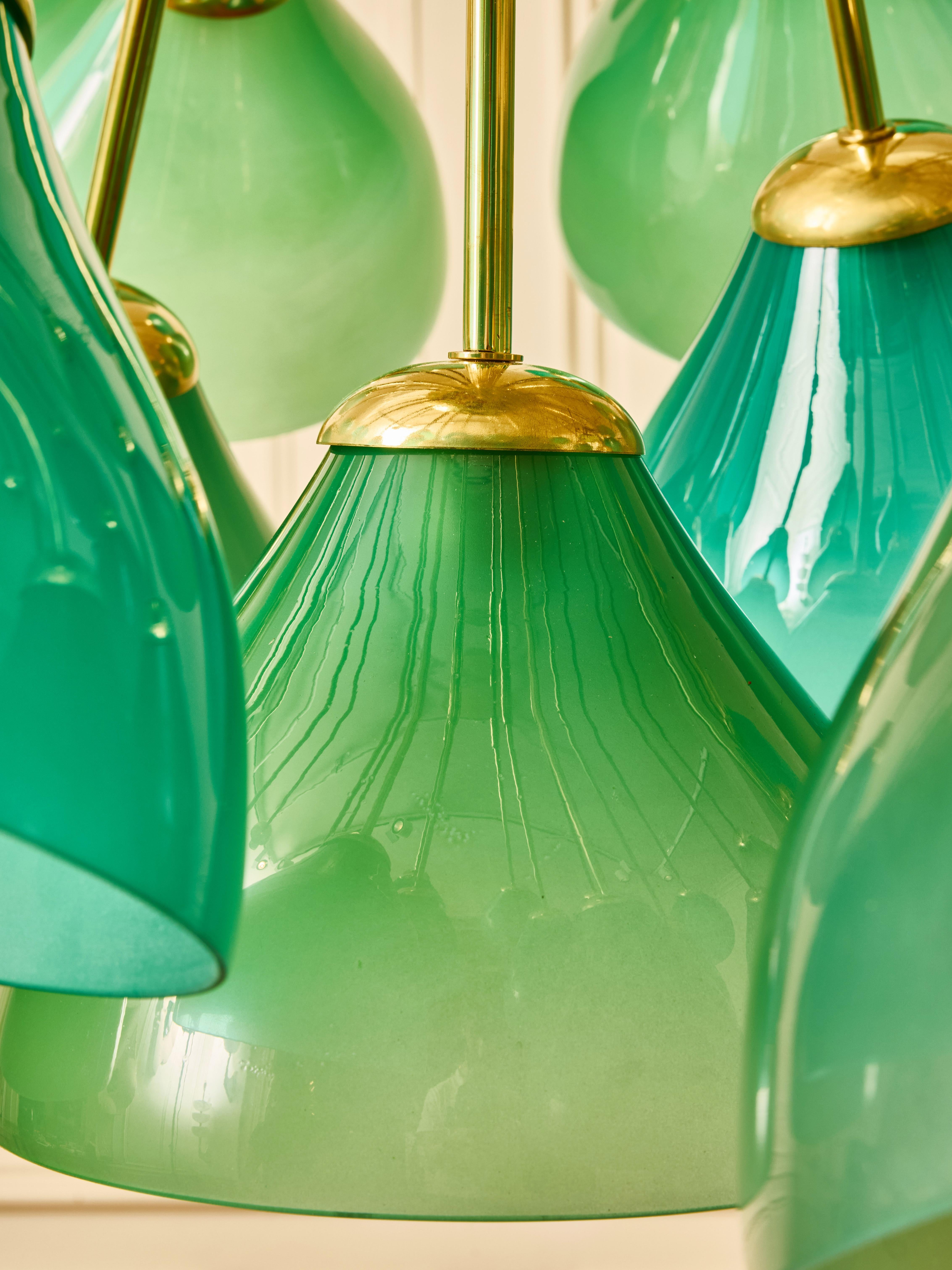 Mid-Century moderno Lampadario Sputnik dello Studio A. Glustin in vendita