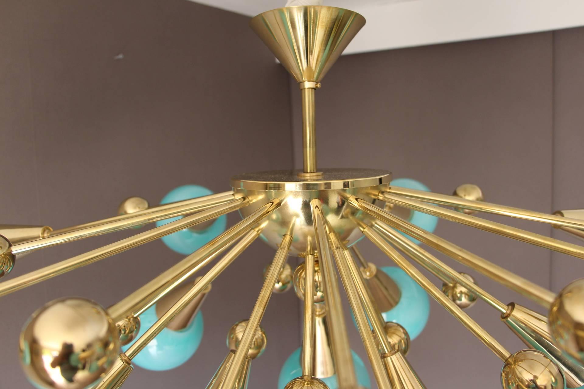 turquoise blue chandelier