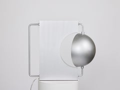 HALF, Table Lamp 'Brushed Aluminum' Rotate 40 Degrees on Each Side