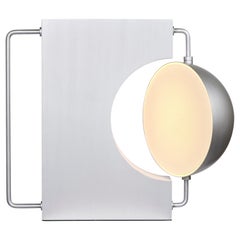 [en stock] HALF, lampe de bureau en aluminium brossé rotative à 40 degrés de chaque côté