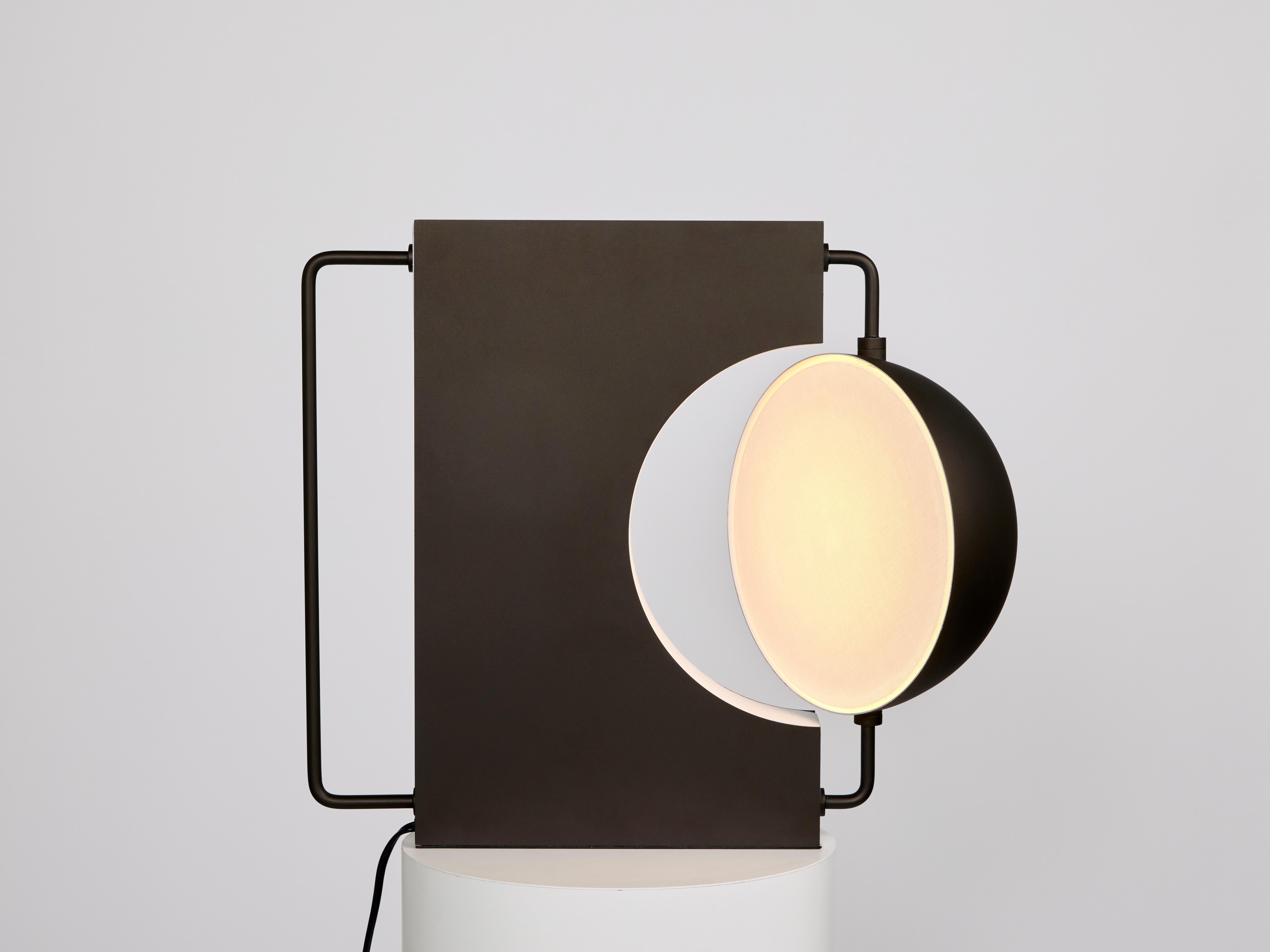 American [In Stock] HALF,  Table Lamp in 'Golden Black' Rotate 40 Degrees on Each Side For Sale
