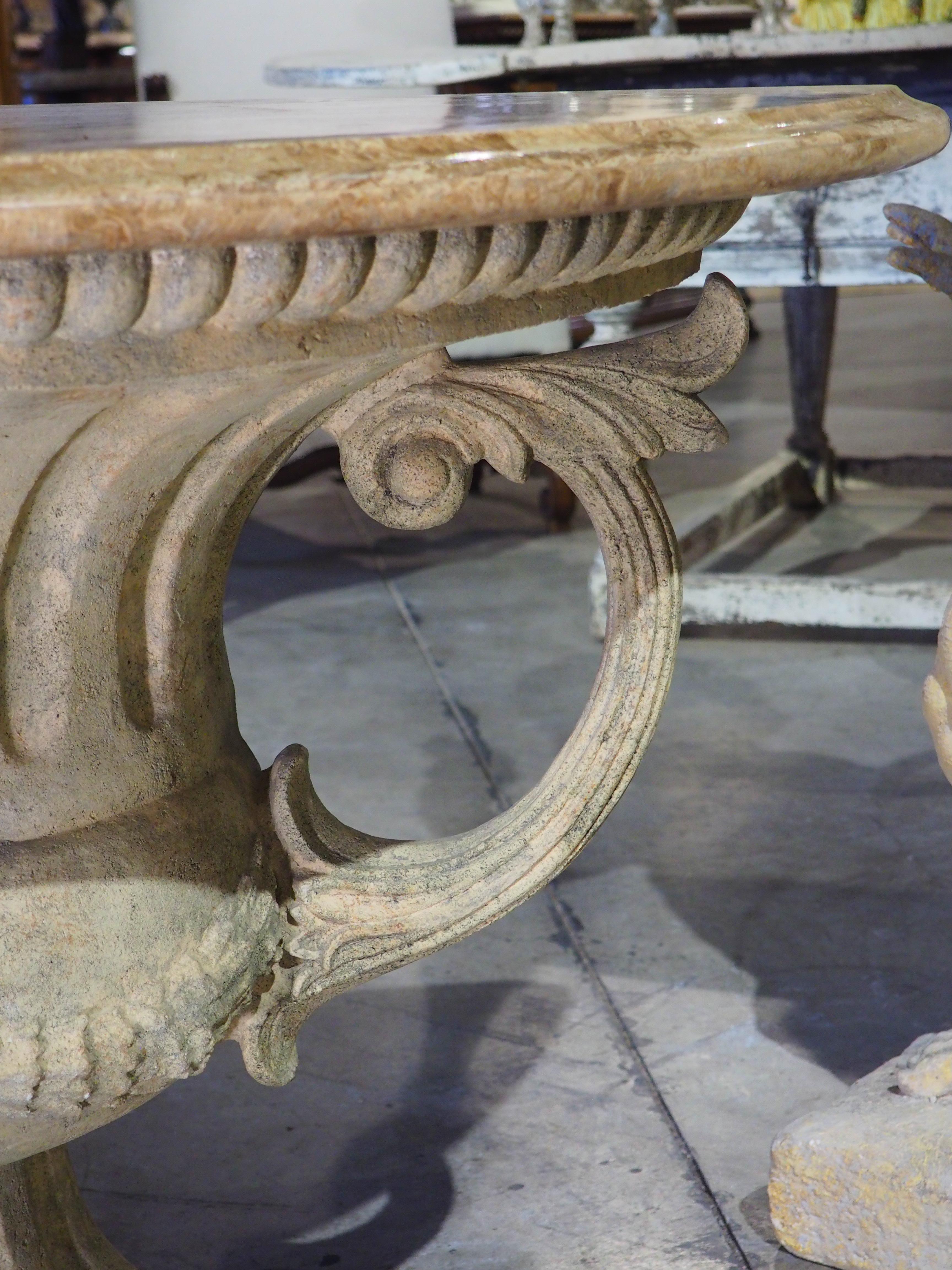 Half Urn Demi Lune Console Table in the Neoclassical Style For Sale 2