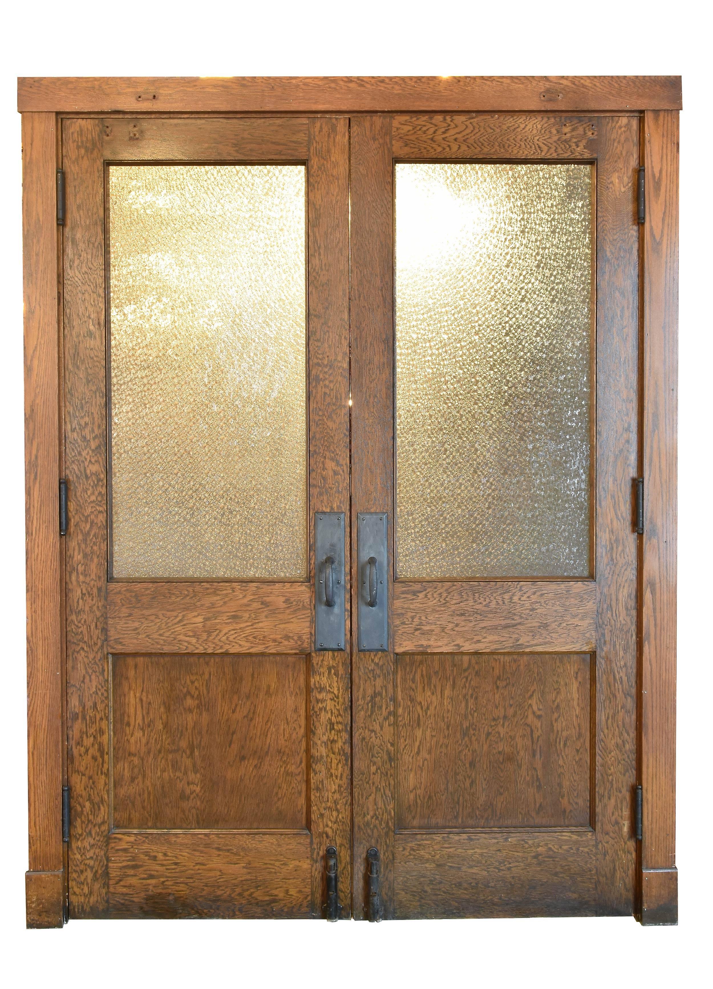 solid wood double doors