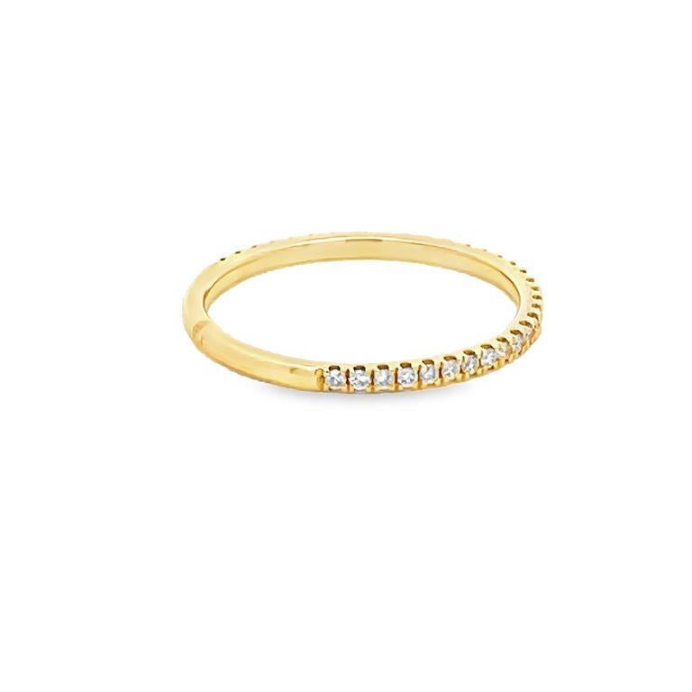 Taille ronde Bracelet en or jaune 18 carats avec diamants blancs de 0,15 carat en vente