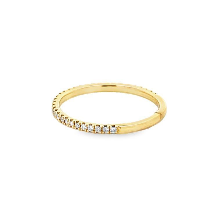 Bracelet en or jaune 18 carats avec diamants blancs de 0,15 carat Neuf - En vente à New York, NY