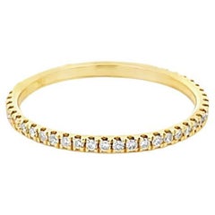 Bracelet en or jaune 18 carats avec diamants blancs de 0,15 carat