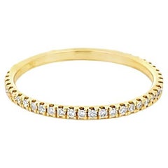 Bracelet en or jaune 18 carats avec diamants blancs de 0,15 carat