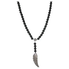 Half Wing Beaded Necklace