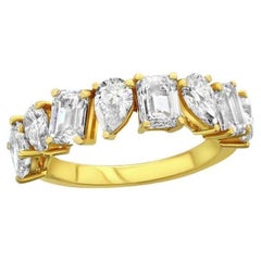 Bague Multishape Halfway Or jaune 3.50 Ct.