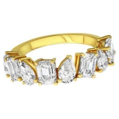 Bague Multishape Halfway Or jaune 3.50 Ct.