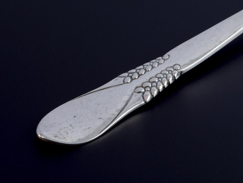 Early 20th Century Halgreen, Danish silversmith. Three coffee spoons in hallmarked silver. For Sale