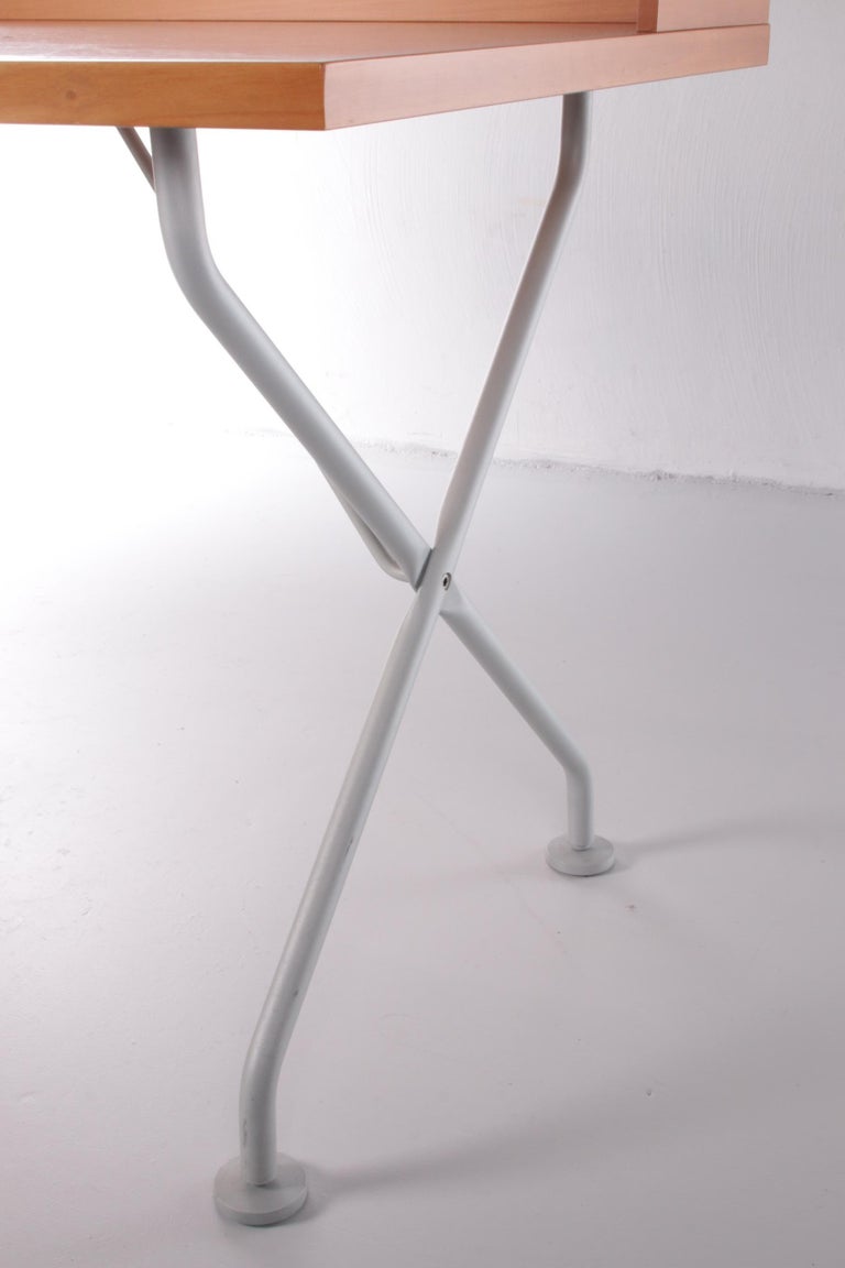 Halifax Desk with Metal Base, 1980 For Sale at 1stDibs