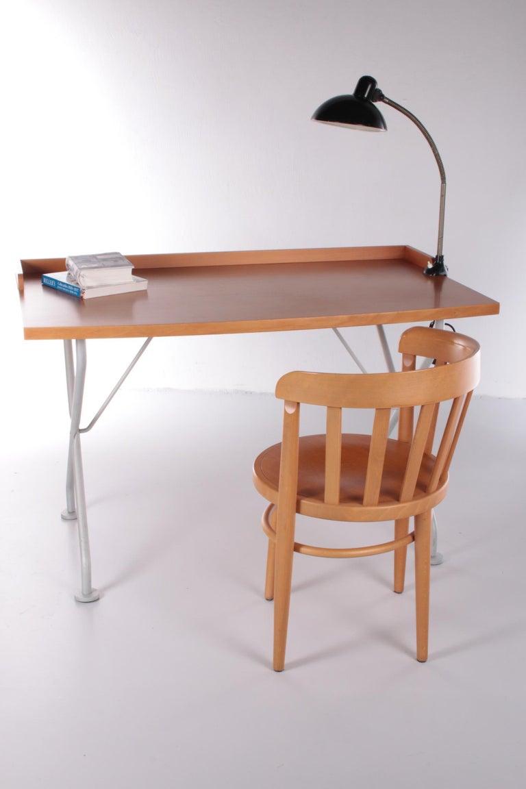 Halifax Desk with Metal Base, 1980 For Sale at 1stDibs