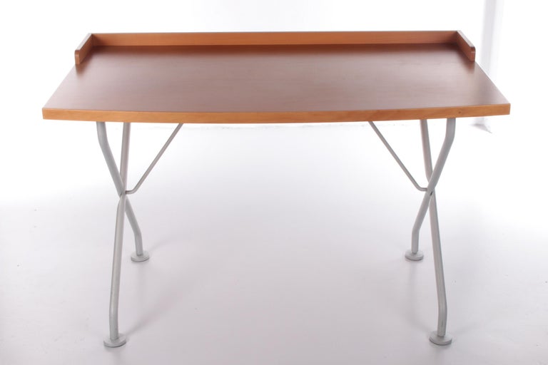 Halifax Desk with Metal Base, 1980 For Sale at 1stDibs