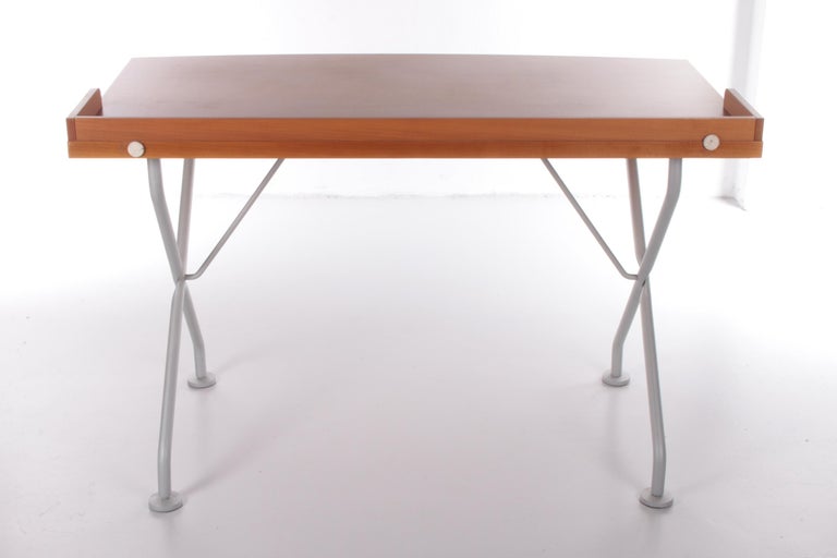 Halifax Desk with Metal Base, 1980 For Sale at 1stDibs