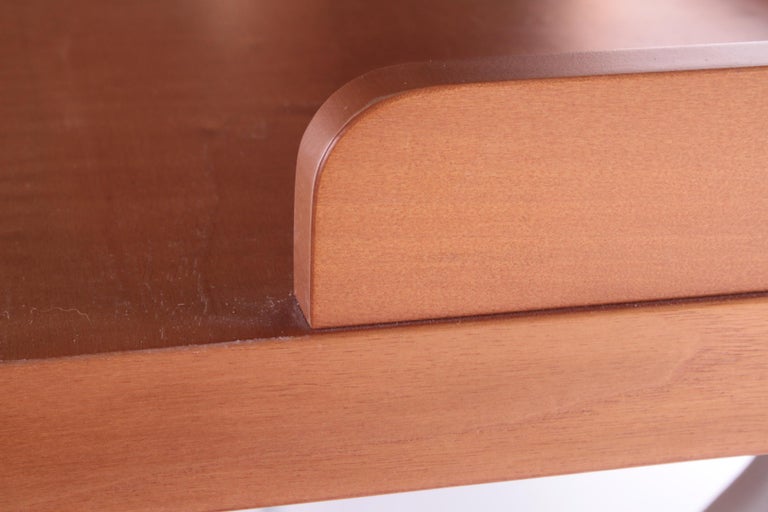 Halifax Desk with Metal Base, 1980 For Sale at 1stDibs