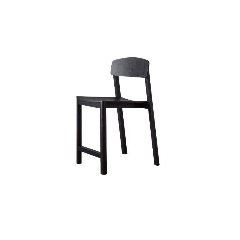 Halikko bar chair, tall by Made By Choice
Dimensions: 47 x 46 x 107 cm
Materials: Solid oak
 Standard finishes: Natural wood / painted black.

Also available: Upholstery in Fabric or Std. Fabric (Category 1 & 2), Custom color or ash

Named