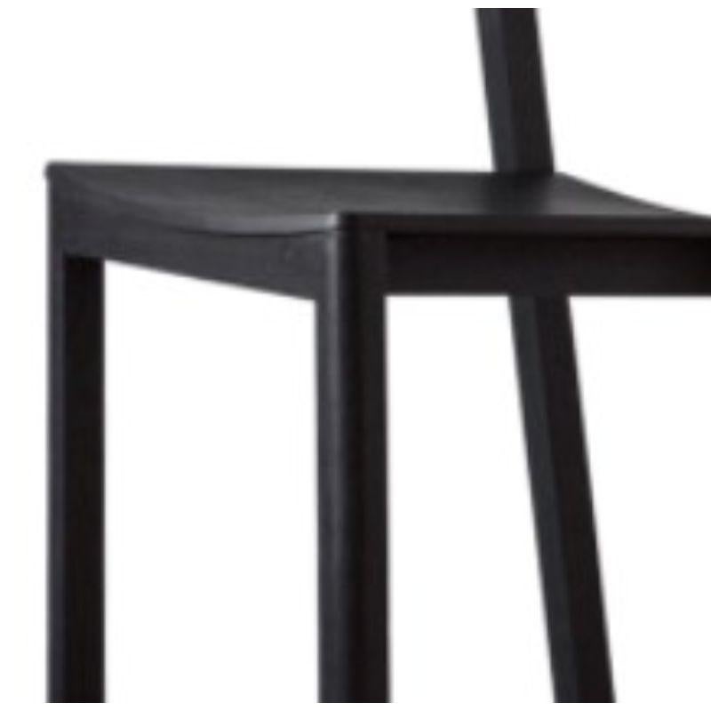 Finlandais Chaise de salle à manger Halikko, noire, fabriquée par Choice en vente