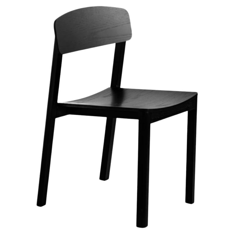 Chaise de salle à manger Halikko, noire, fabriquée par Choice en vente