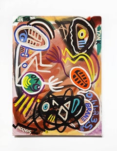 Halim Flowers "Unthink Tank" pintura única sobre lienzo