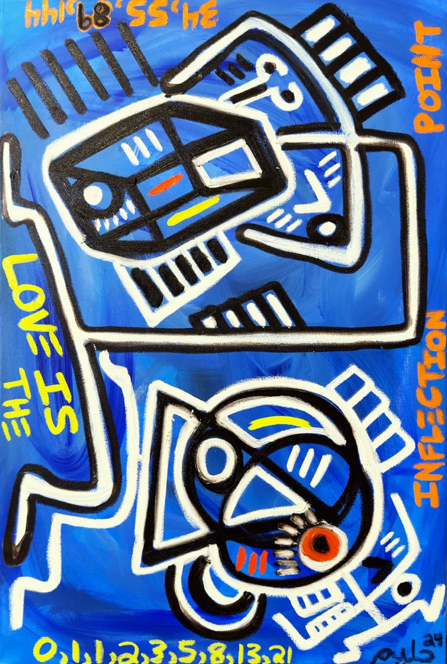 El amor es el punto de inflexión - Painting de Halim Flowers