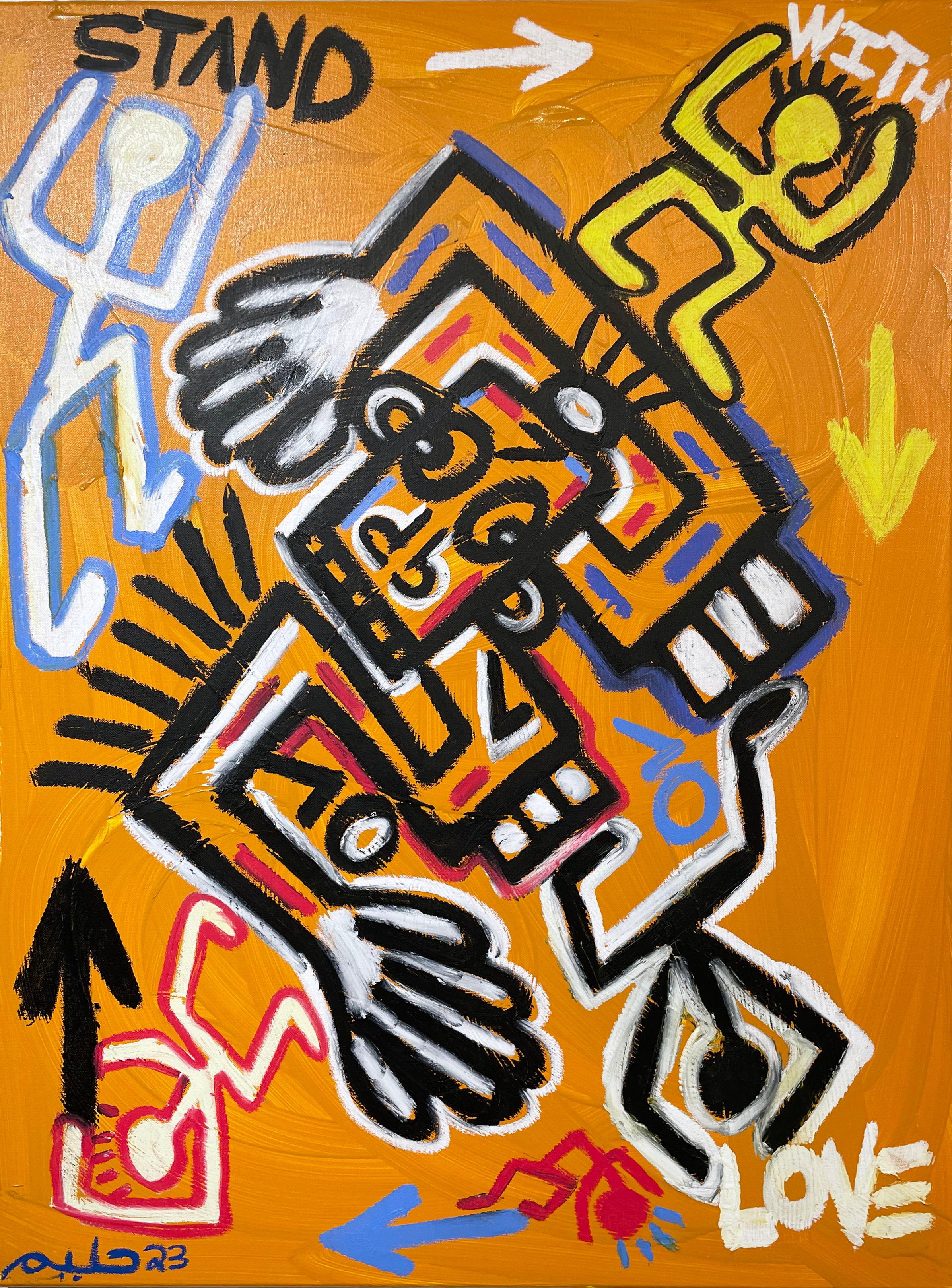 Stand mit Liebe – Painting von Halim Flowers