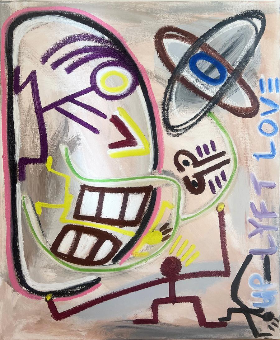Up Lyft Liebe – Painting von Halim Flowers