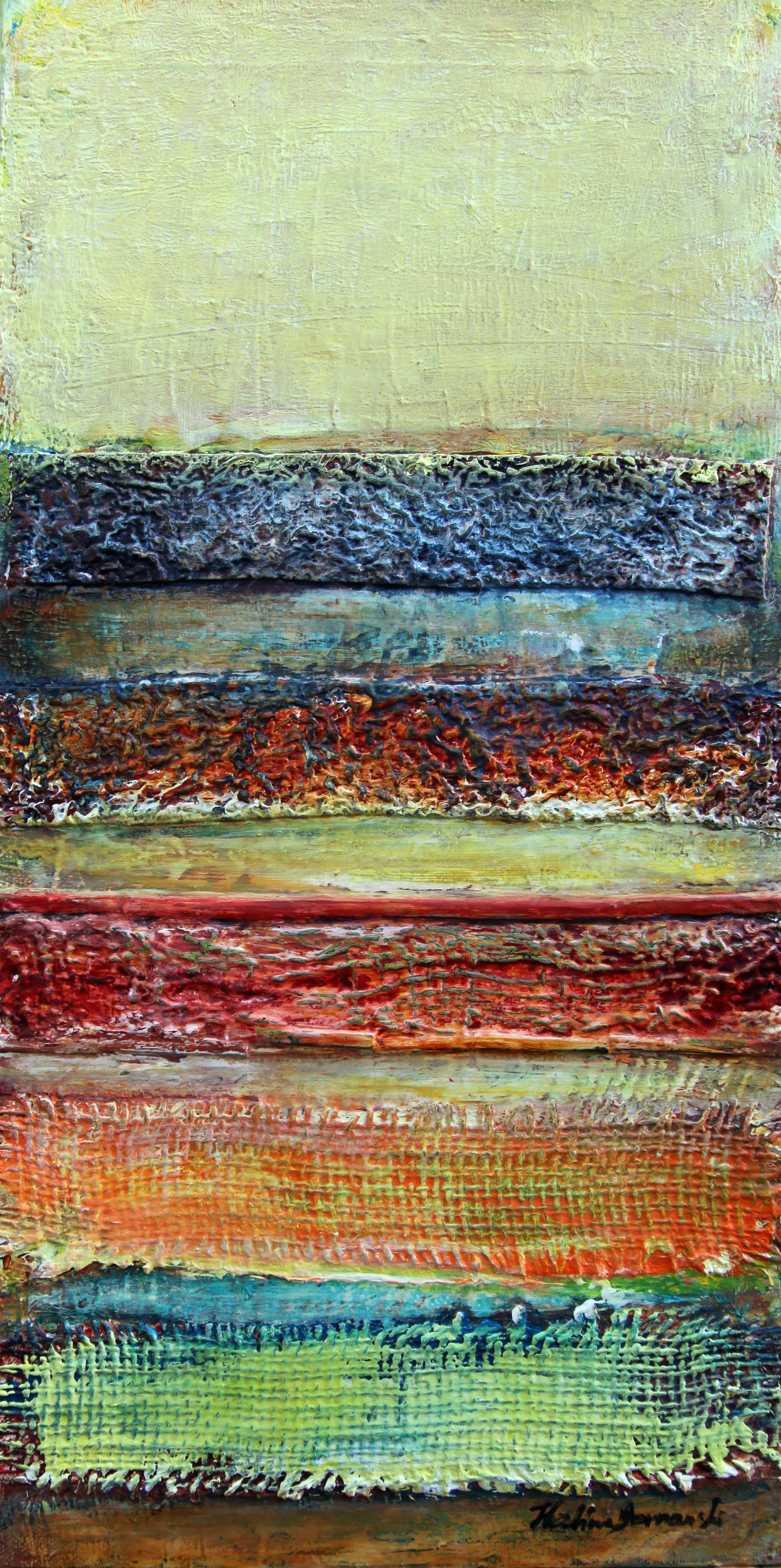 Classic Colors Mixed Media on canvas Contemporary Signed 2010+