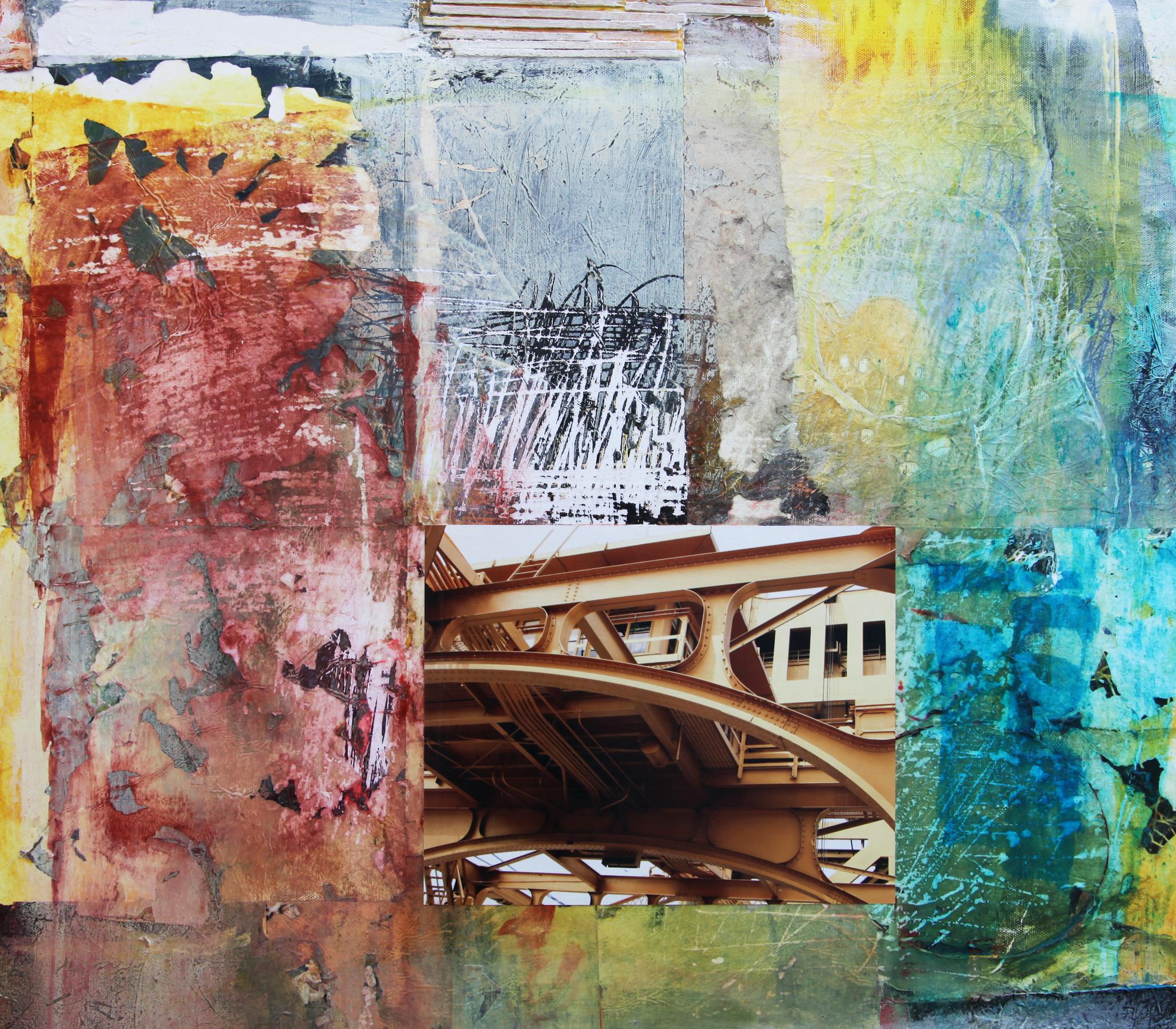 Golden Time - Mixed Media Art by  Halina Domanski