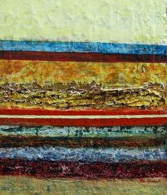 Sunshine in The Desert Acrylic Painting, Mixed Media, 30x24 Inches