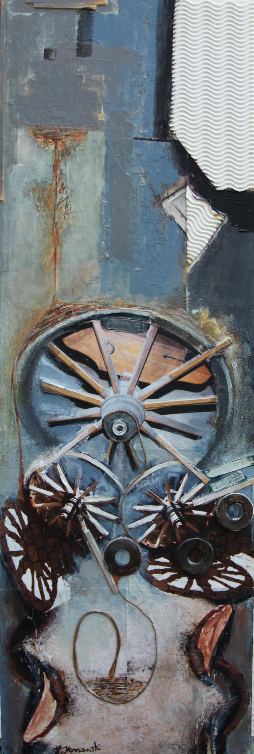 Water Mill - Mixed Media Art by  Halina Domanski