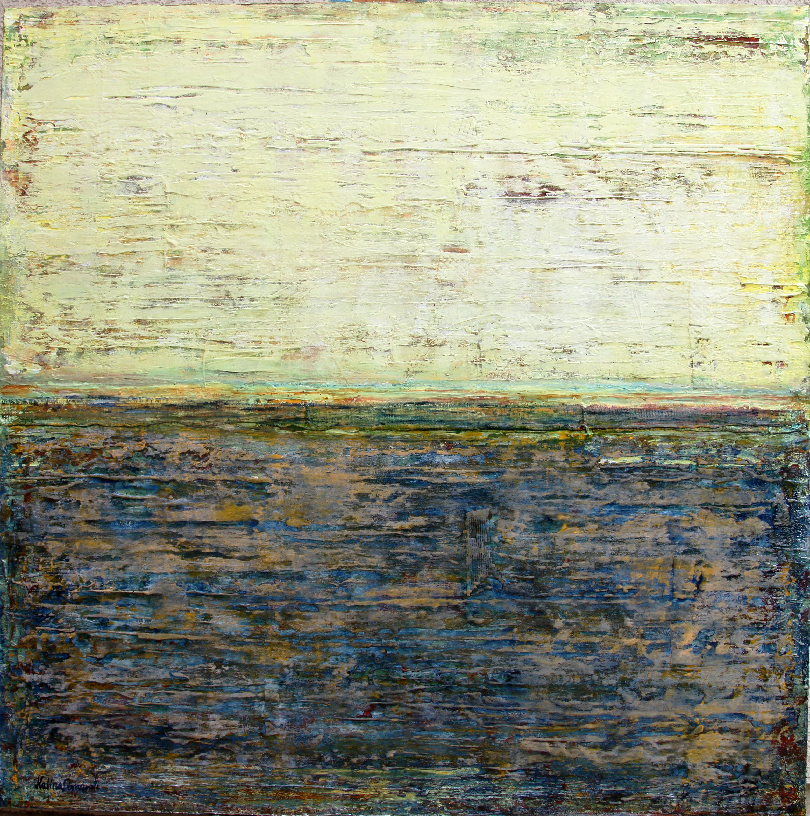 Luce del sole d'autunno - Painting Espressionismo astratto di  Halina Domanski