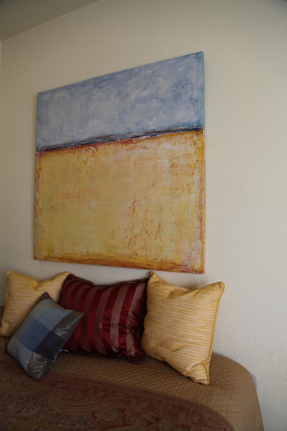 Cielo blu - Painting Espressionismo astratto di  Halina Domanski