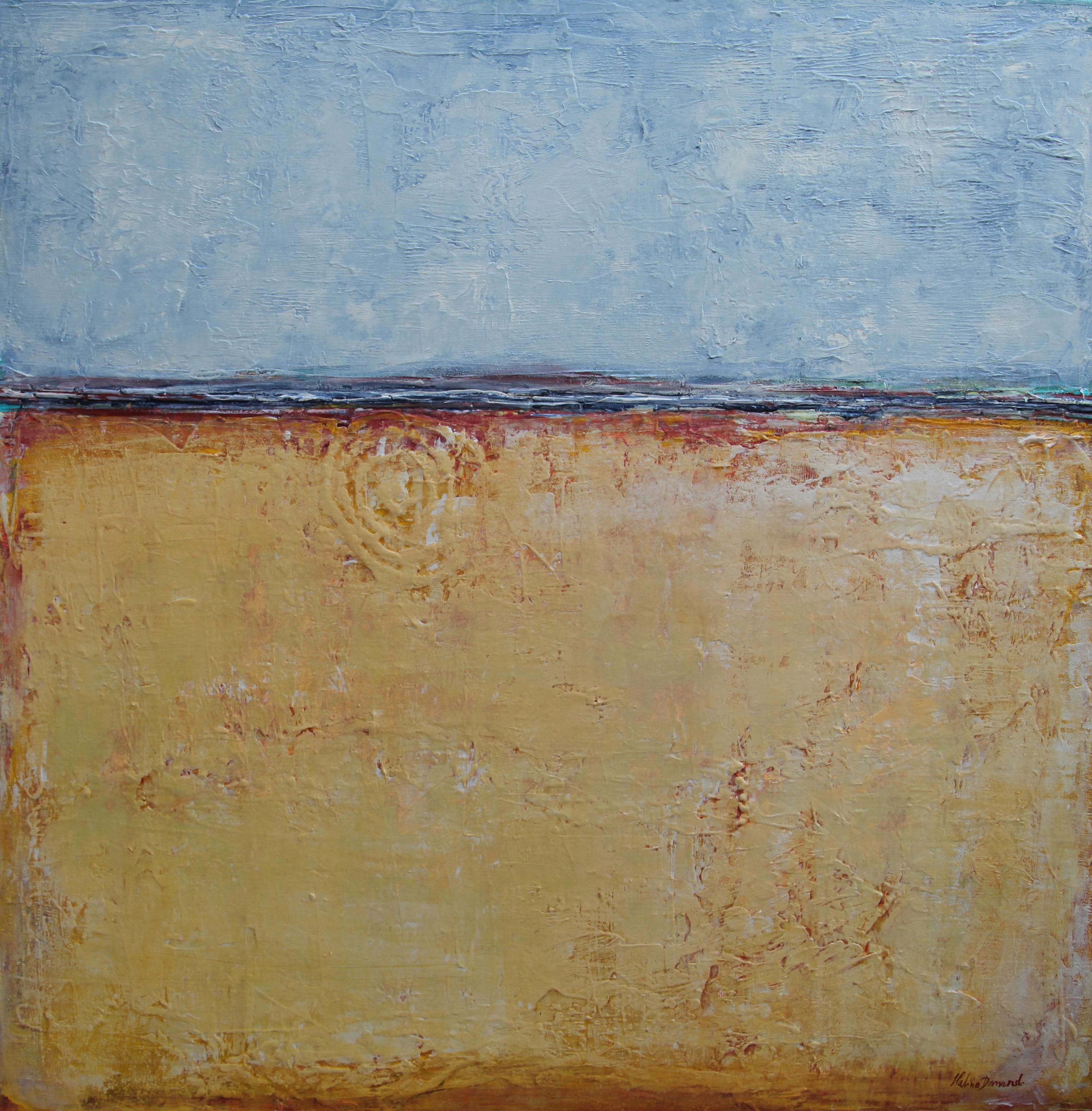 Abstract Painting di  Halina Domanski - Cielo blu
