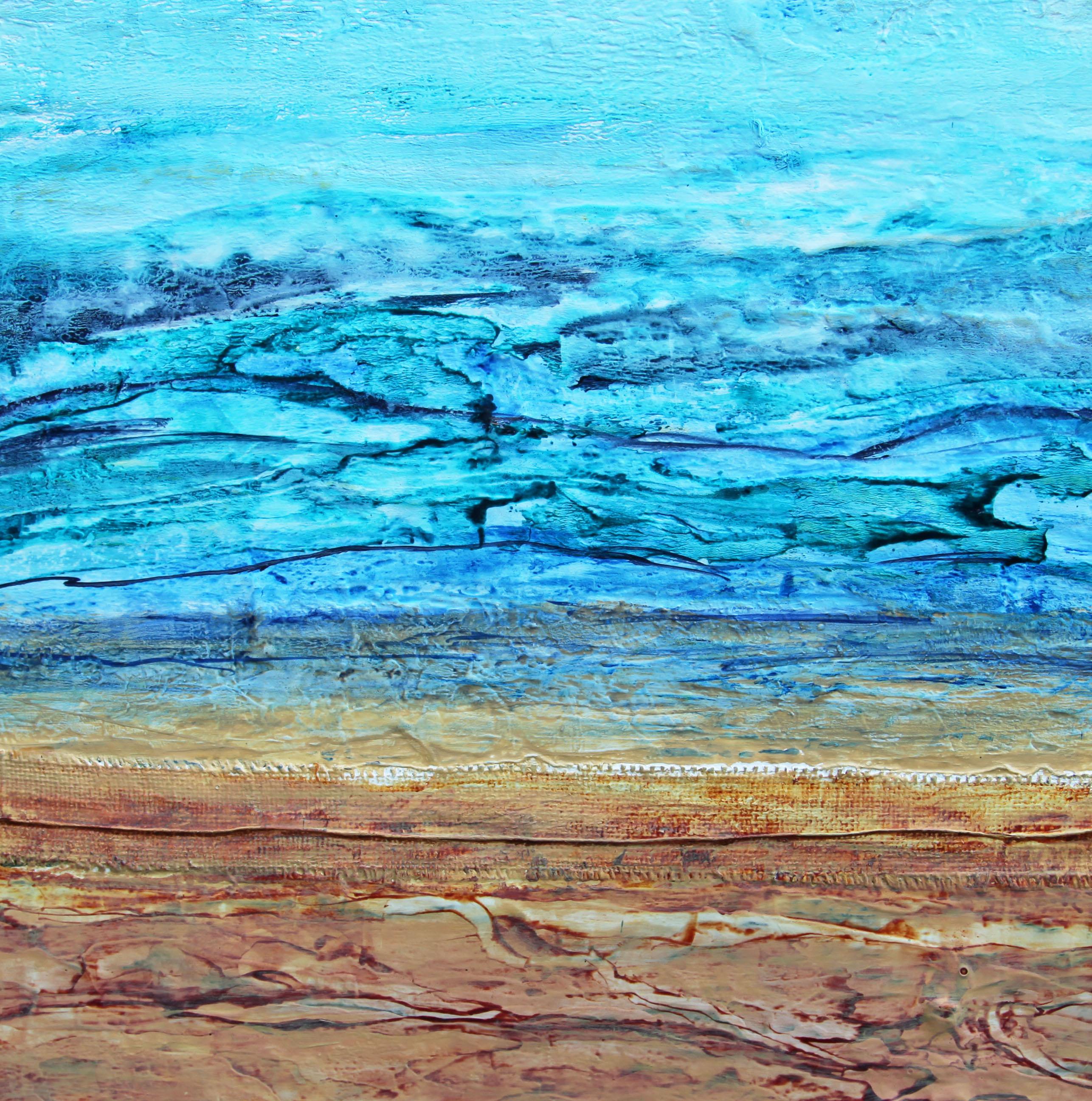 Cielo azul brillante - Painting Expresionismo abstracto de  Halina Domanski