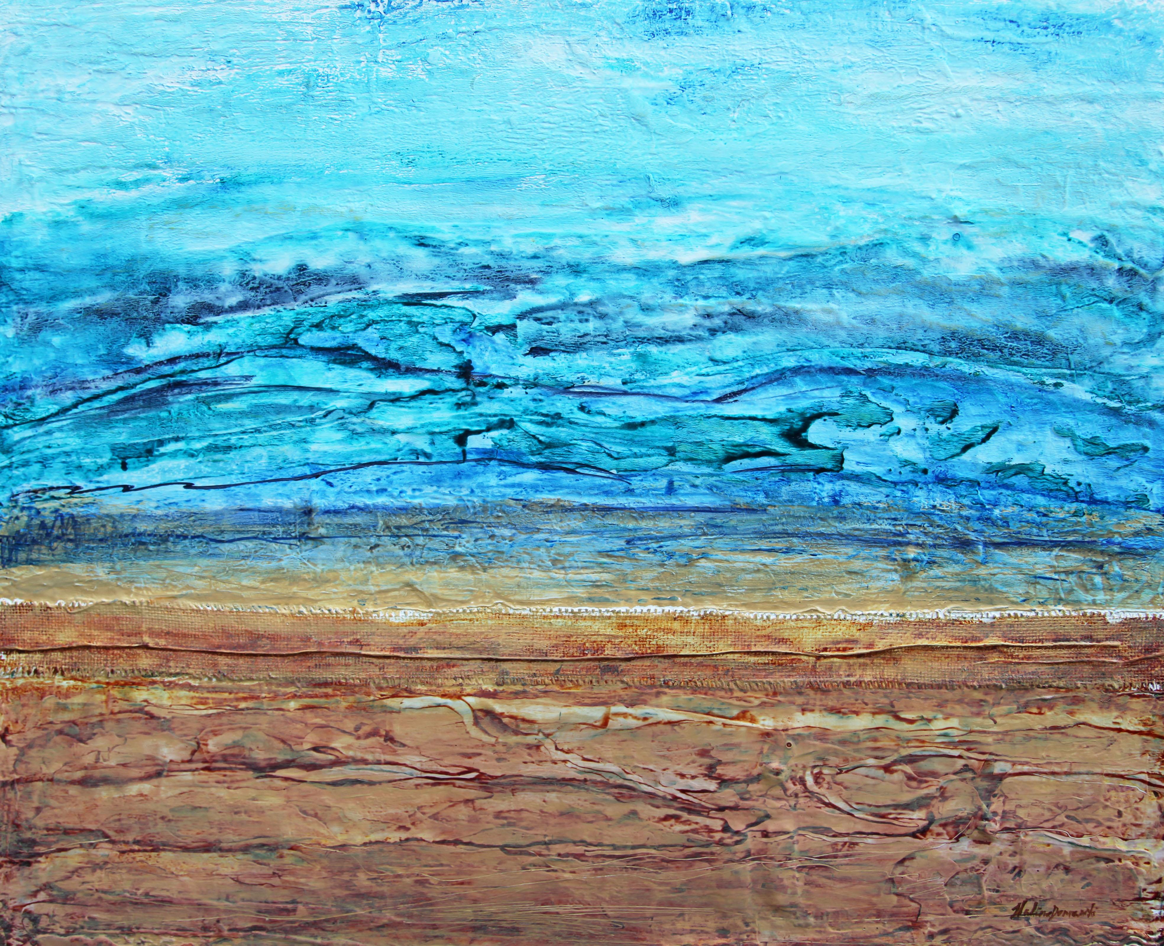 Abstract Painting de  Halina Domanski - Cielo azul brillante