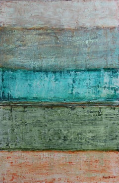 Bright Evening Acrylic on canvas Abstract /Contemporary painting Signed 2010+