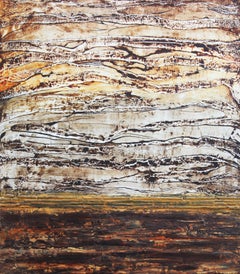 Sera luminosa Acrilico su tela Pittura astratta contemporanea Firmato 2010+