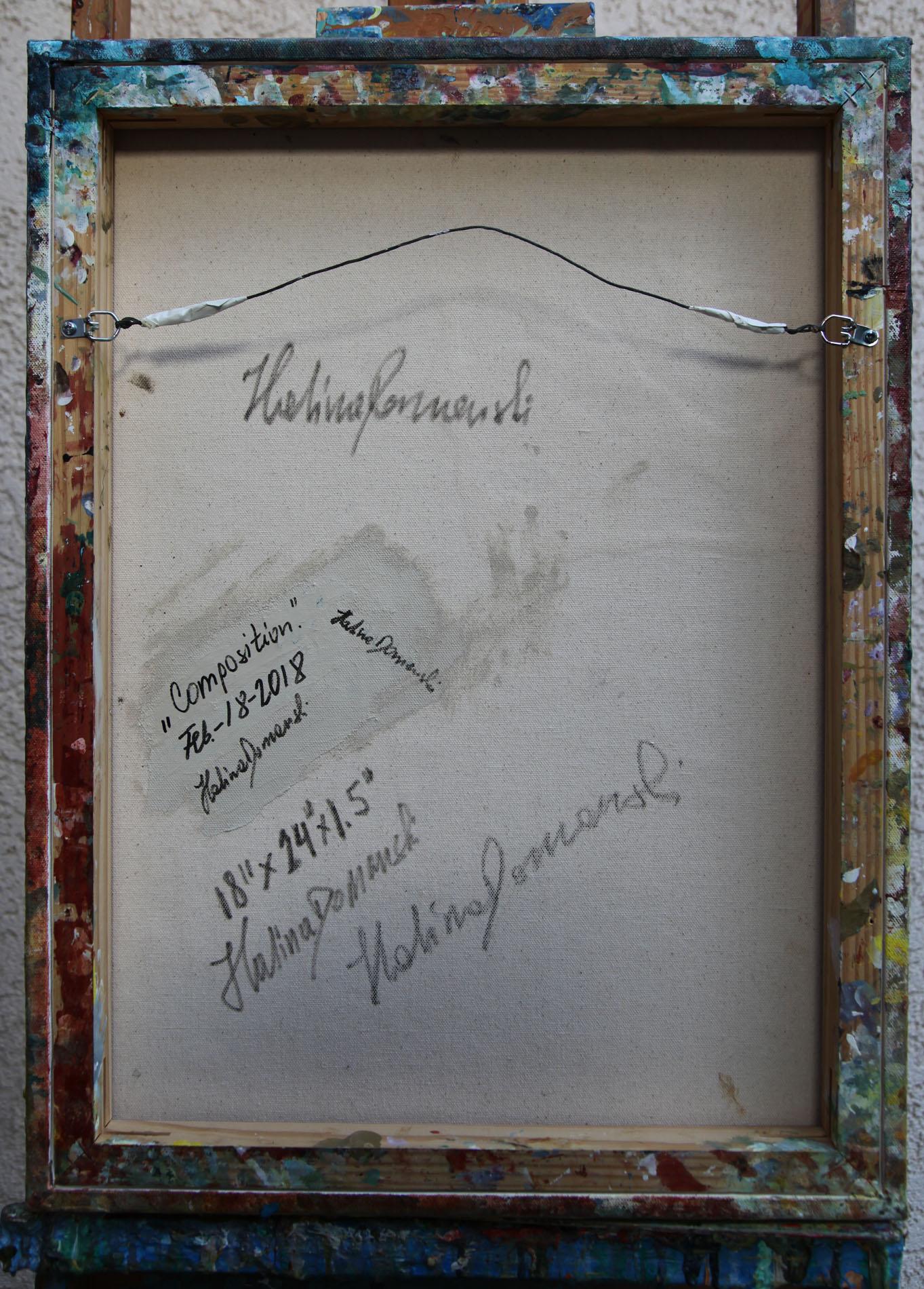 Zusammensetzung (Braun), Abstract Painting, von  Halina Domanski