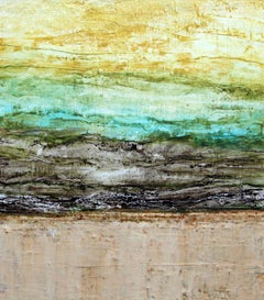 Costal Serenity Acrylic on canvas Abstract painting Contemporary Signed 2010+