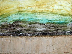 Costal Serenity Acrylic on canvas Abstract painting Contemporary Signed 2010+