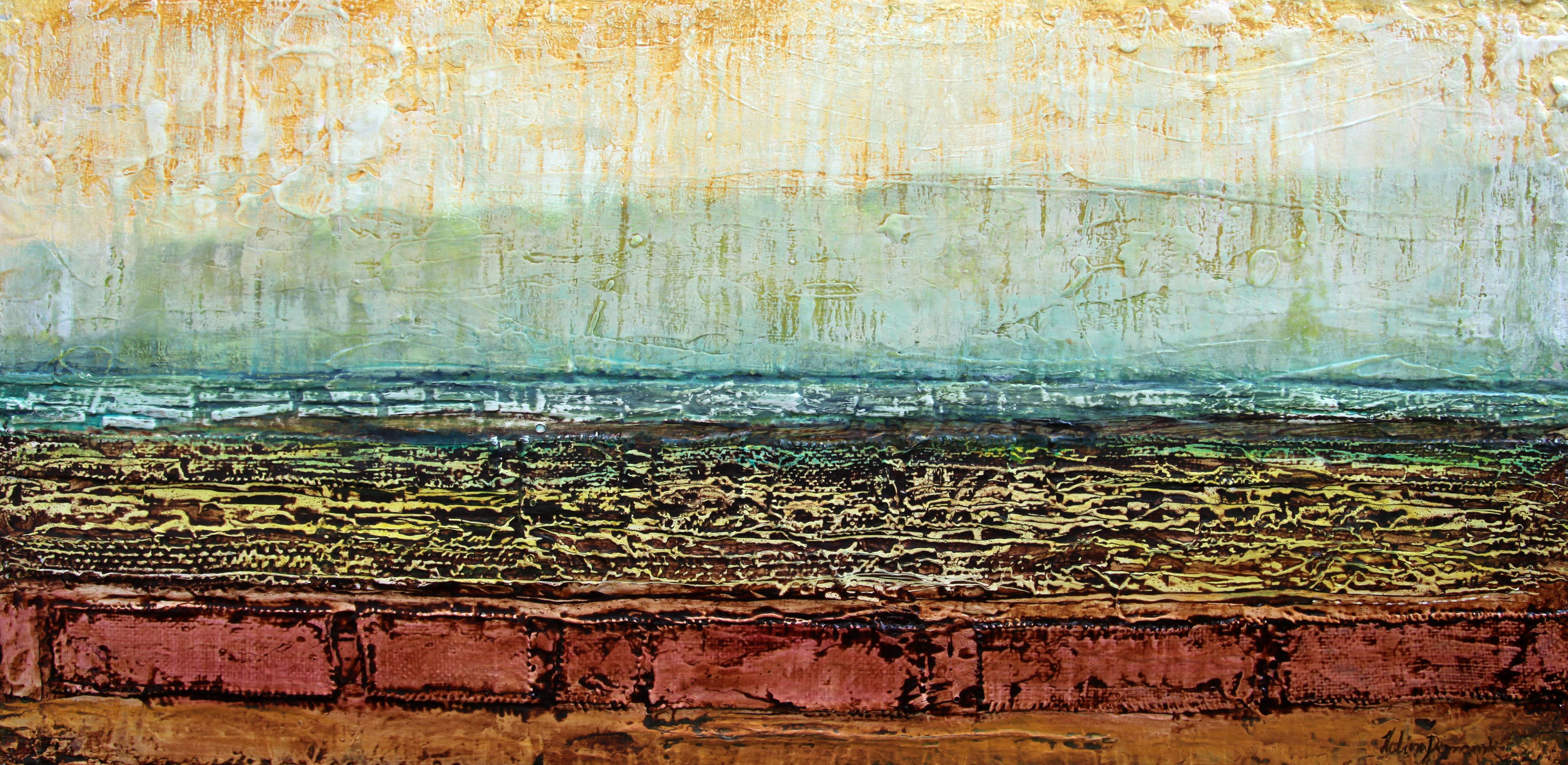 Dream Adventure Peinture abstraite contemporaine Acrylique sur toile Signée 2010+.