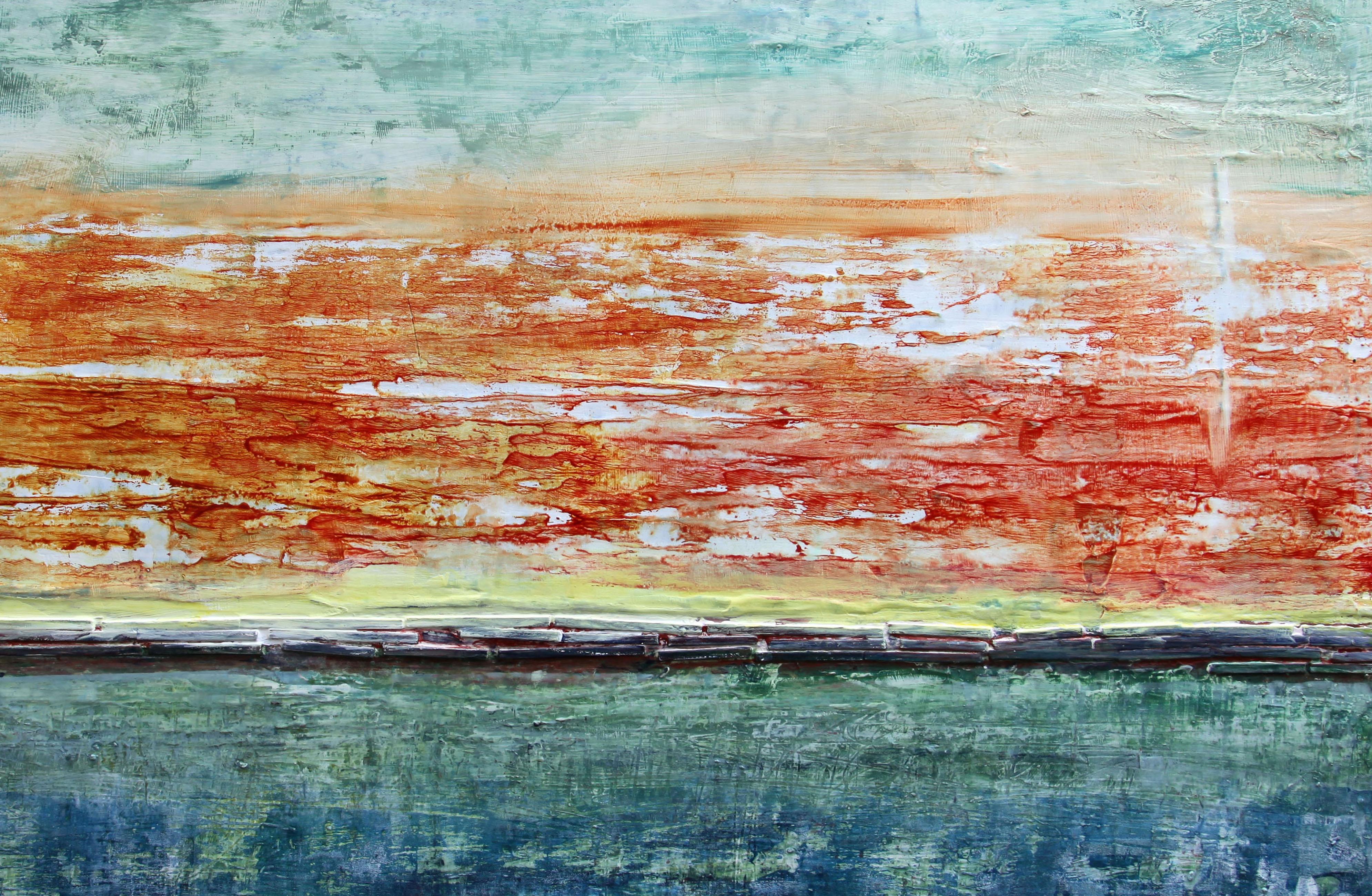 Great Future - Abstract Expressionist Painting by  Halina Domanski